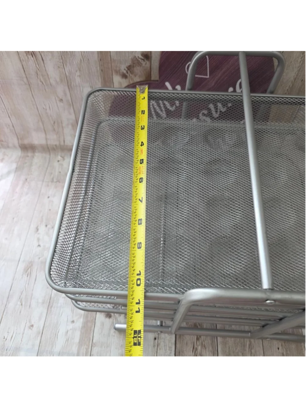 Silver Mesh 3-Tier Office Desk Organizer - Picture 5 of 5